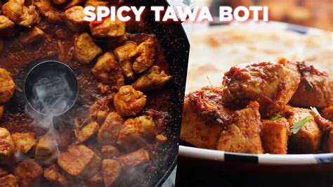 Spicy Chicken Tawa Boti Recipe YouTube