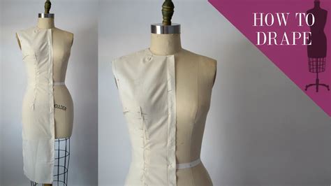 How To Drape A Sheath Dress Bodice Youtube