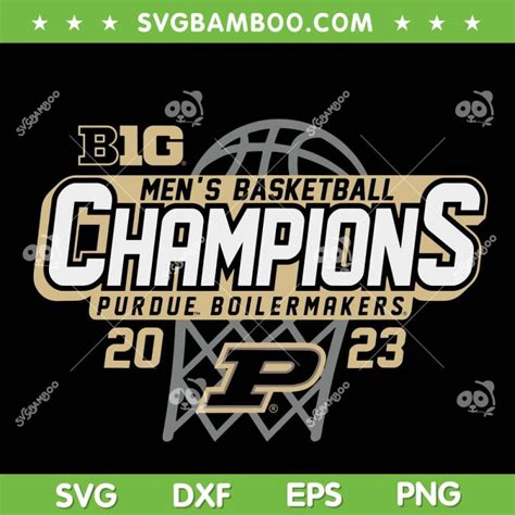 Purdue Boilermakers Big Ten Champs Svg