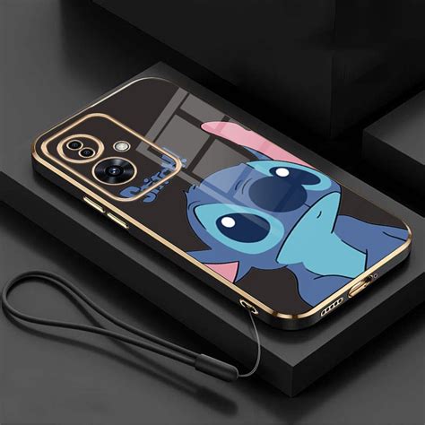 Free Lanyard OPPO A79 5G 2023 A18 4G Glossy Square Cute Monster