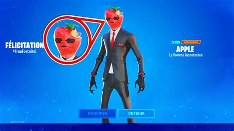 COMMENT OBTENIR LE SKIN APPLE sur FORTNITE !! - YouTube