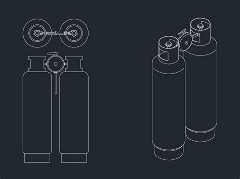 Bateria De Tanques De Gas En AutoCAD Descargar CAD 15 12 KB Bibliocad