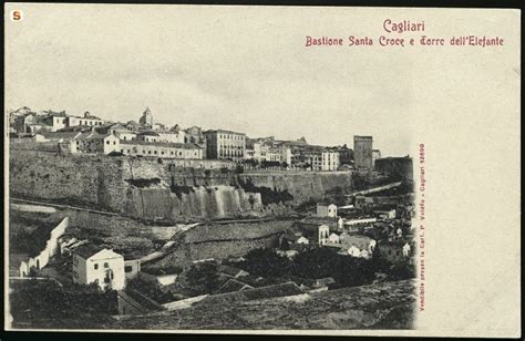 Cagliari Bastione Santa Croce E Torre Dell Elefante Vecchie Foto