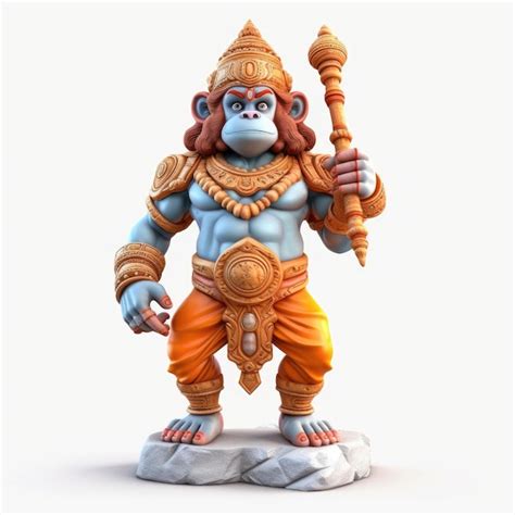 Premium Photo | Hanuman Character isolated