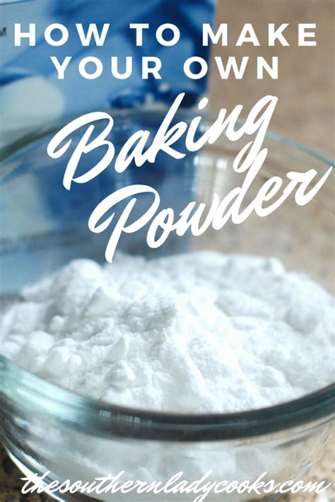 HOW TO MAKE YOUR OWN BAKING POWDER Baking Powder Recipe Homemade