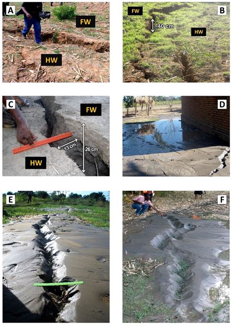 Photographs Showing Coseismic Surface Deformation Associated With The