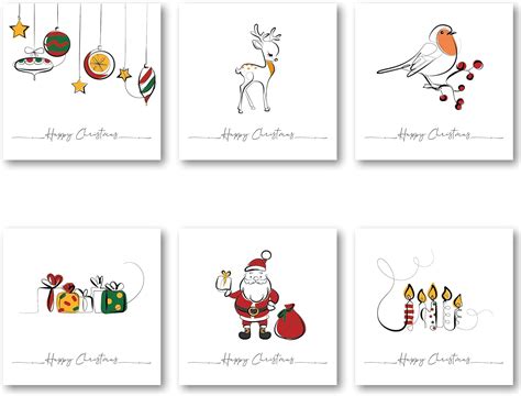 Charity Christmas Cards Pack Of 24 Each Christmas Card Multipack Has 6