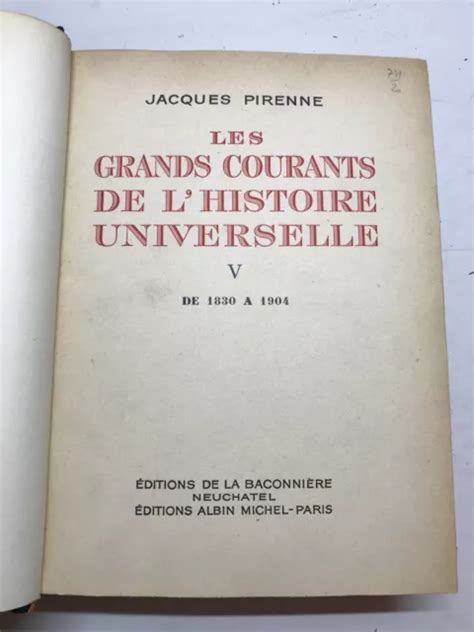 Les Grands Courants De Lhistoire Universelle J Pirenne Cartes