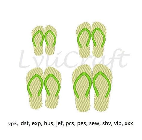 Flip Flop Machine Embroidery Designs Maria Crouse