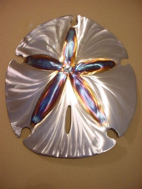 Large Sand Dollar Steel Wall Art Metal Ocean Beach House Coastal