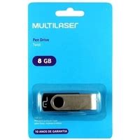 Pen Drive 8gb Pd587 Preto Multilaser