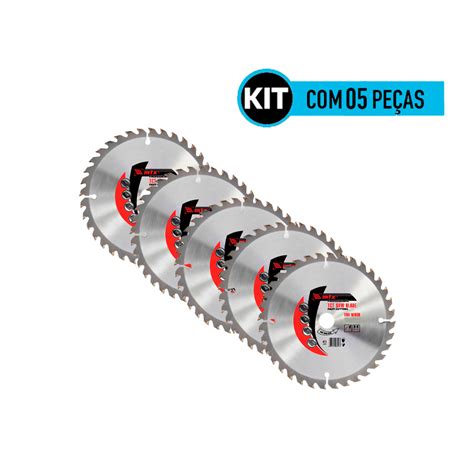 Kit 5 Discos Lamina Serra Circular 7 1 4 185mm 24 Dentes