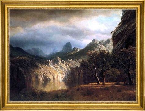 Albert Bierstadt-18"x24" Framed Canvas - Traditional - Prints And ...