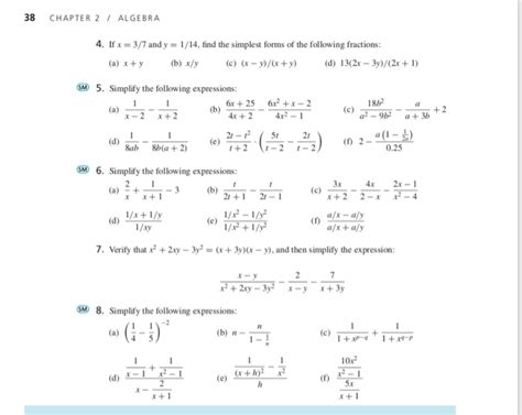 Solved EXERCISES FOR SECTION 2.4 1. Simplify the following | Chegg.com