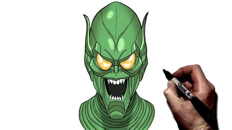 Green Goblin Drawing Easy