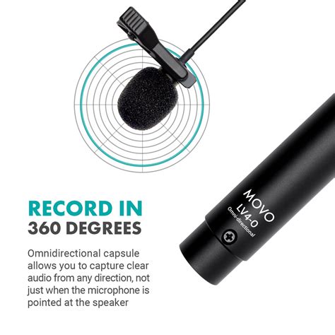 Lv4 Lavalier Microphones With Xlr Connector Set Movo