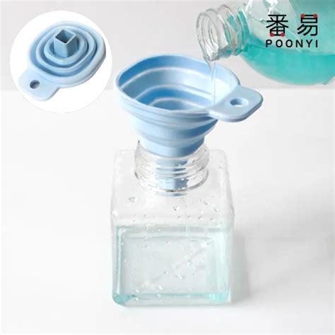 Small Square Telescopic Conical Oil Funnel Kitchen Liquid Dispenser