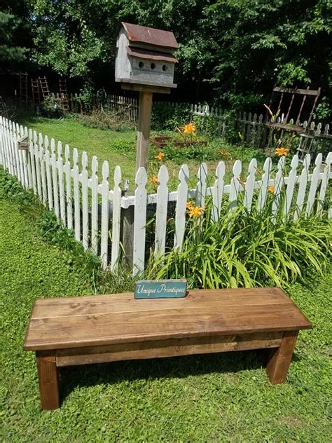 RUSTIC Wood Farmhouse BENCH Primitive Farm House Indoor | Etsy