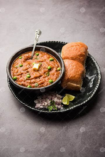 Pav Bhaji Is A Popular Indian Street Food That Consists Of A Spicy Mix