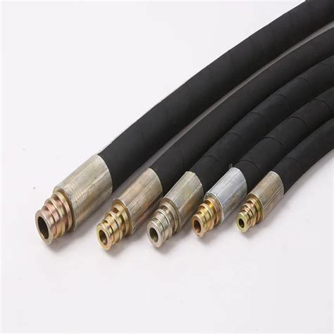 Steel Wire Braided Rubber Hydraulic Hose Sae R At Din En Sn