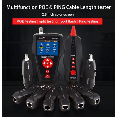 NOYAFA NF 8601 NF 8601W Network Cable Length Tester POE PING Testers