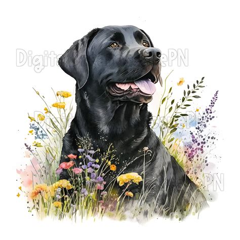 Black Labrador Clipart Bundle 24 High Quality S Digital Etsy