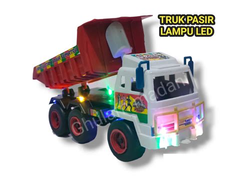 Mobilan Truk Oleng Plastik Variasi Lampu Led Mainan Truk Ada Lampunya