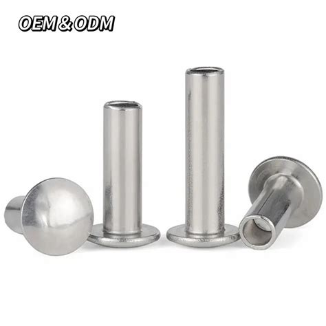 China Supplier Stainless Steel Blind Rivet Flat Head Semi Tubular Rivet