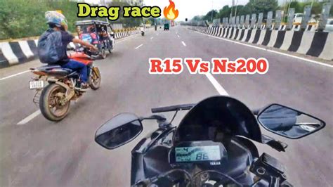 R15 Vs Ns 200 Drag Race R15 Vs Ns200 Vkd Vlogs YouTube