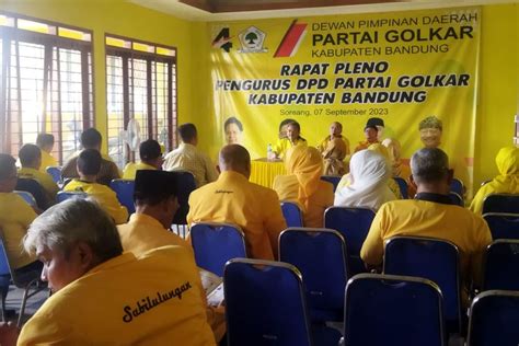 Menghadapi Pemilu Dan Hari Jadi Dpd Golkar Kabupaten Bandung