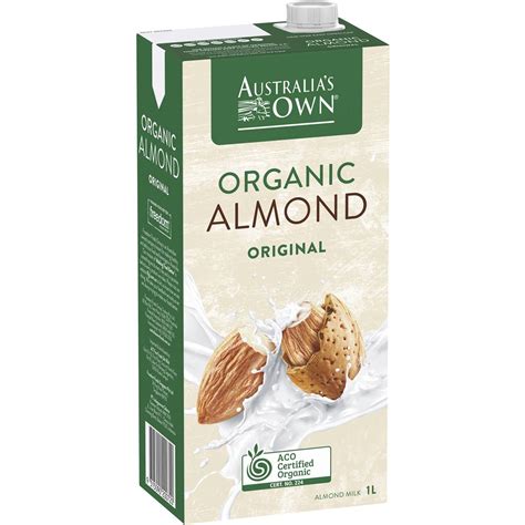 Australia S Own Organic Almond Milk 1l Woolworths