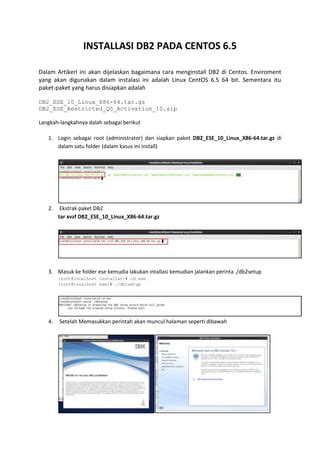 Installasi Db Pada Centos Pdf