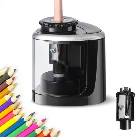 Battery Powered Pencil Sharpener Electric Manual 2 Modes Electric