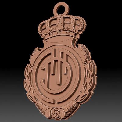 La Liga Real Mallorca Team Printable Renderable Logo - 3D Print Model by danyelon