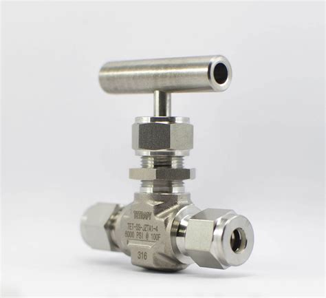 Stainless Steel Needle Valve Compression Fitting Tetrapy Pty Ltd