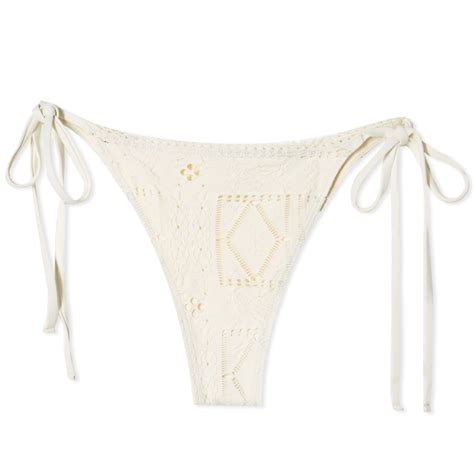 Frankies Bikinis Venice Patchwork Bikini Bottom White End Ar