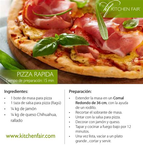 Pizza R Pida Esta Receta Es F Cil Practica Y Rica