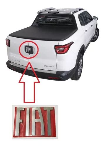 Emblema Letreiro Fiat Cromado Mala Tampa Pick Up Toro Parcelamento