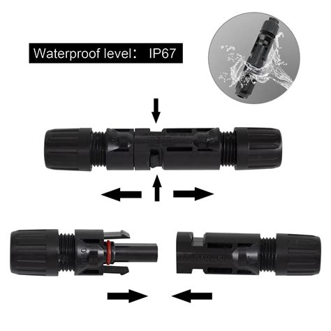 100pair Mc4 Solar Dc Connector Ip67 Waterproof Male Female Connector U Ecgsolax