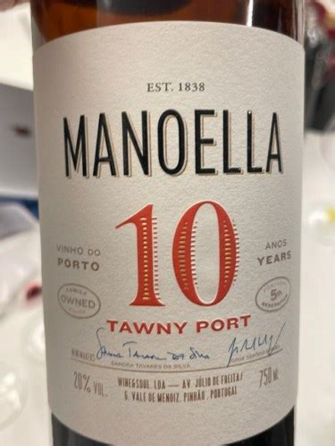 N V Wine Soul Manoella 10 Years Anos Tawny Port Vivino