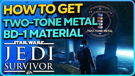 Two Tone Metal Bd Material Star Wars Jedi Survivor Youtube