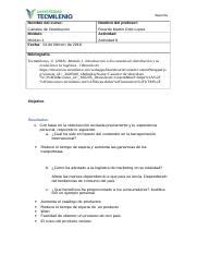 Actividad Canales De Distribucion Doc Reporte Nombre Del Curso