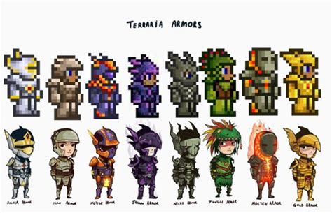 Todas As Armaduras Min Rios Antes Do Hard Mode Terraria Amino