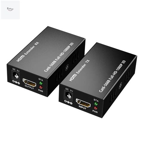 60m Hdmi Extender Txrx Support Cat6 Rj45 Cable 1080p Hdmi To Rj45