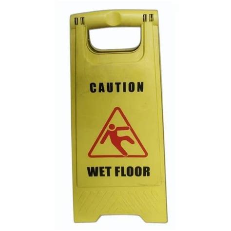 Pp Yellow Wet Floor Caution Board At Rs 200piece In Bhopal Id