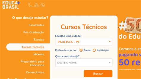 Cursos Técnicos Educa Mais Brasil 2023 Vagas e Inscrições