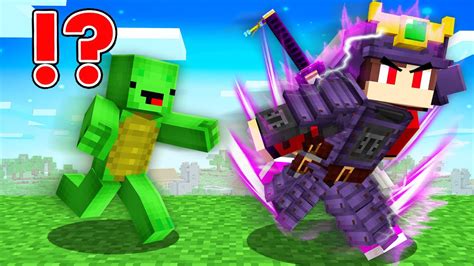 TITANIUM ARMOR Speedrunner Vs Hunter In Minecraft Maizen JJ And Mikey