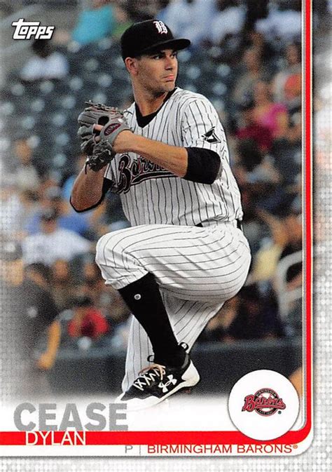 Dylan Cease baseball card (Chicago White Sox, Birmingham Barons) 2019 ...