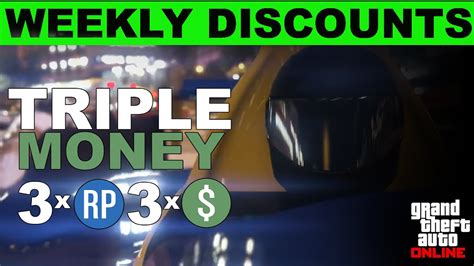 Gta Triple Money Discounts This Week Gta Online Weekly Double Rp And