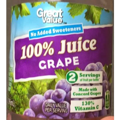 Top 50 most popular: grape juice